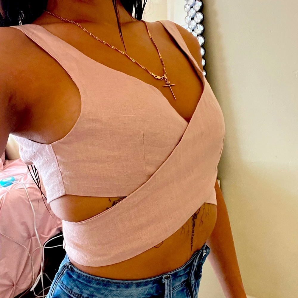 Pure Linin Crop Top